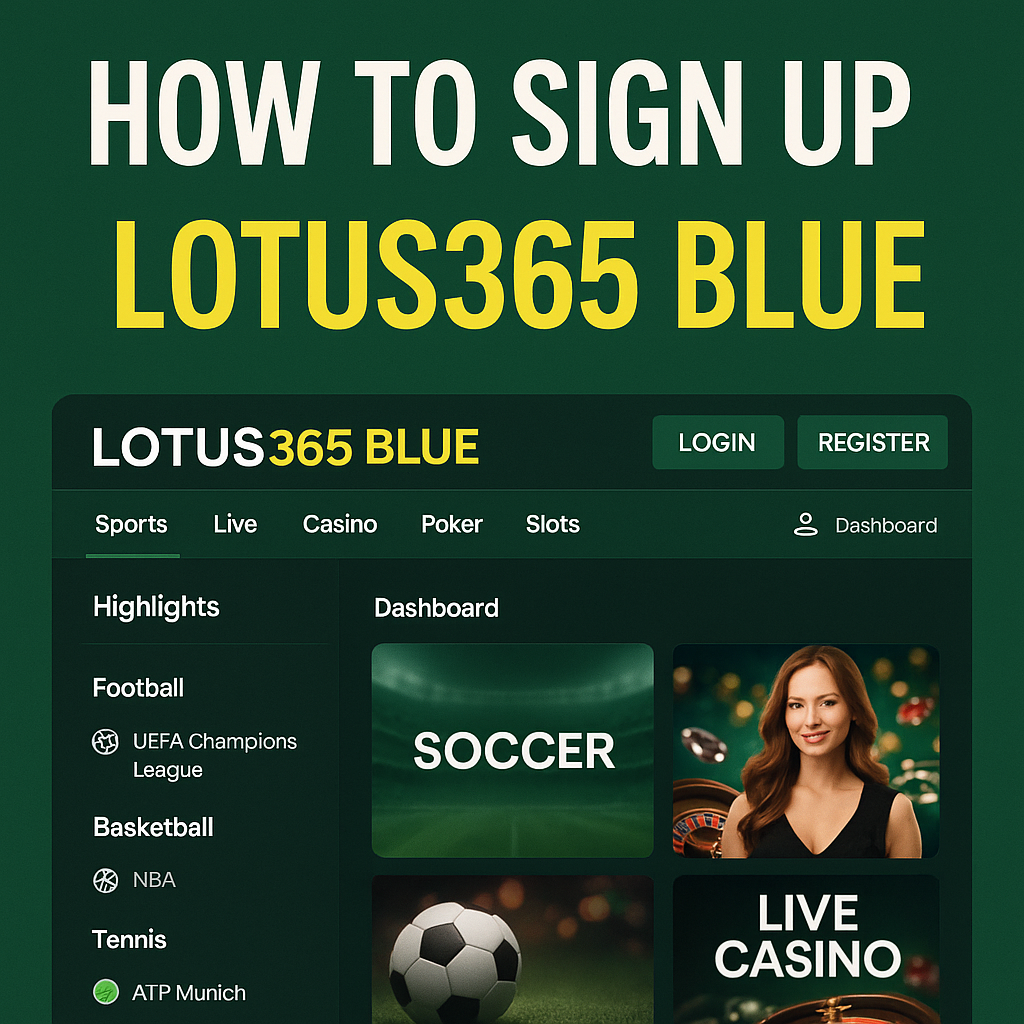 Lotus365 blue India - Sign up
