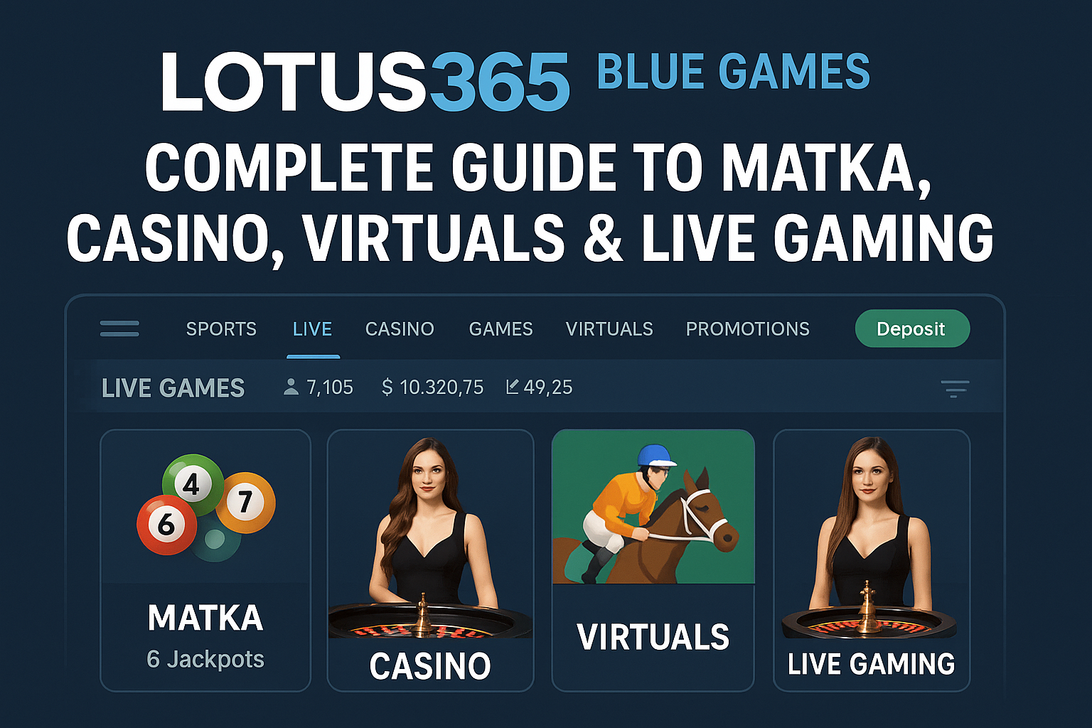 Lotus365 Blue Games: Guide to Matka, Casino & Live Play